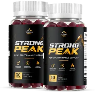 Two bottles of Strong Peak gummies